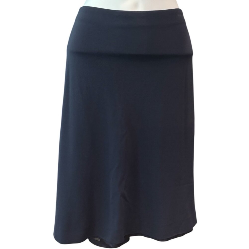 Missoni Vintage Navy Knit Midi Skirt | Made in Italy | Size 44 M US 8–10